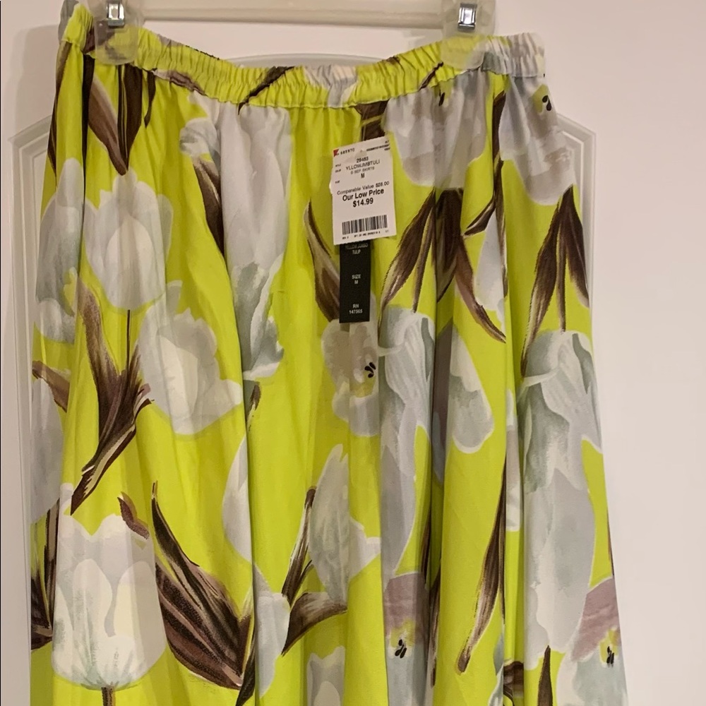 Yellow/Multi Flower Skirt